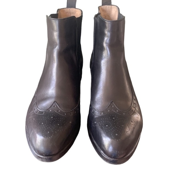 Konstantin Starke Black Italian Leather Chelsea Ankle Boots Size 39.5 - Picture 4 of 9